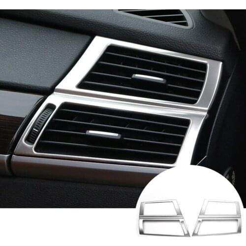 Interior Dashboard Side Air Vent Outlet Cover Trim For BMW X6 E71 2008-2014 2pcs Car accesories interior Car decoration