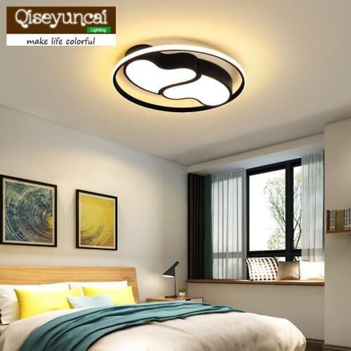 Qiseyuncai Modern heart-shaped led ceiling lamp simple creative warm romantic girl bedroom personality wedding room lamps