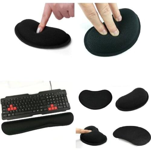 Durable Memory Foam Set Nonslip Mouse Wrist Support/ Keyboard Wrist Rest for Office Computer Mouse Pad Wrist Support H-best