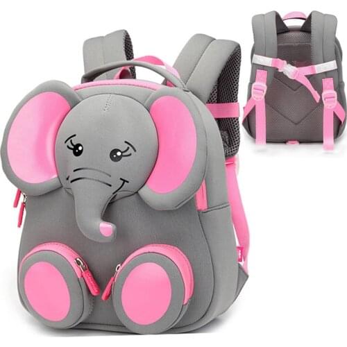 Fashion 3D Elephant School Backpacks for Boys Girls Lovely Animals Designer Kids School Bags Children Students Mochila Escolar