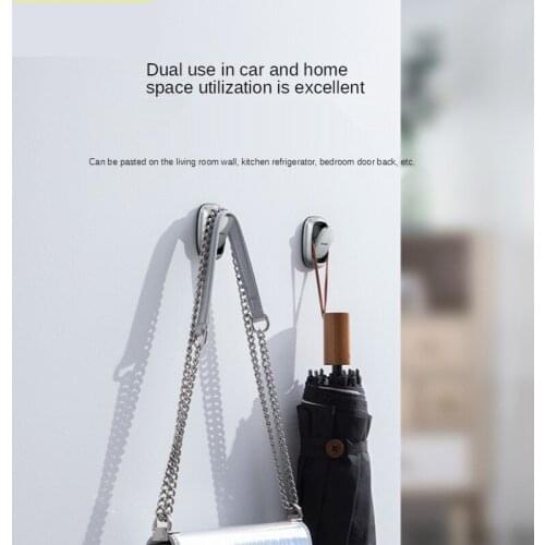 Convenient Auto Fastener Clip Vehicle Hooks for Bag USB Cable Storage Organizer Key Hanger Accessories 2PCS Metal Car Hooks