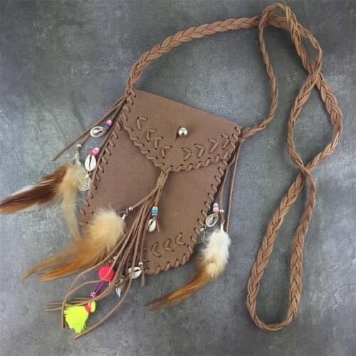 Vintage Bohemian Skull Fringe phonBags Chain Women Shoulder Messenger Crossbody Bag Boho Hippie Gypsy Womens Handbags free Gift