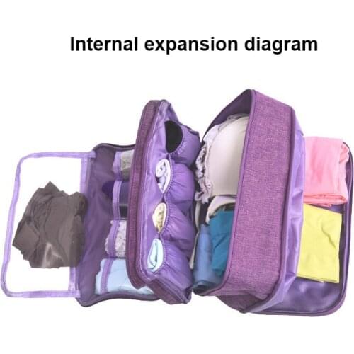High Capacity Waterproof Bra Storage Bag Travel Underwear Panty Storage Bag Closet Clothes Finishing Organizer Storage Supplies