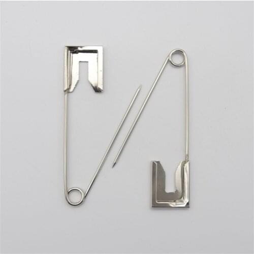 20pcs 1.9*8cm Super Large Stainless Steel Safety Pins Brooch Pins For DIY Jewelry Making
