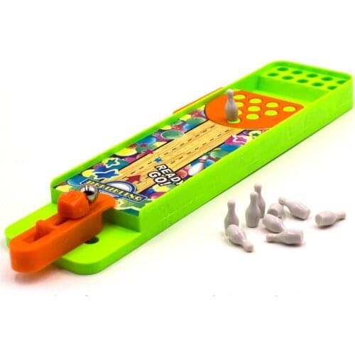 1 Pcs Family Game Mini Bowling Games Desktop Handheld Kids Funny Table Bowling Games Children Interaction Board Game for Kid New
