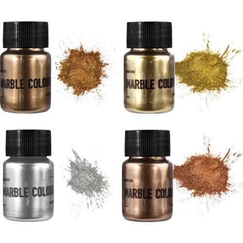 3g/15g Mirror Metal Texture Pearl Powder Epoxy Resin Colorant Glitter Marble Metallic Pigment Resin Dye Jewelry Making