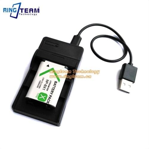 NPBX1 NP-BX1 Battery and USB Charger (2-In-1) for Sony DSC & HDR Camera Camcorder RX1 RX1R RX100 2 3 WX300 WX350 WX500