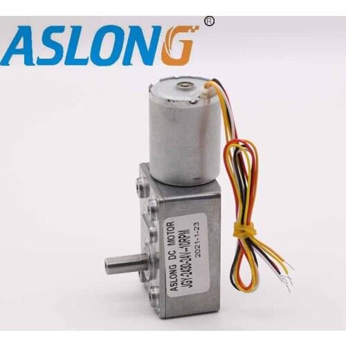 Aslong 12v JGY-2430 Brushless worm gear motor 24V 2430 DC motor with metal gear reducer CCW/CW Speed governing and FG Signal