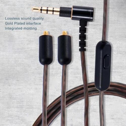 Audio Cable Pure Sound Effect Stable Transmission Replaceable 3.5mm MMCX Pin Headphone Upgrade Cable for-Sony XBA-N3AP XBA-N1AP