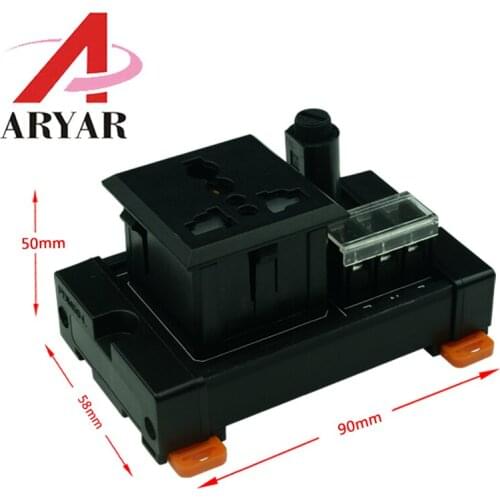 Power outlet module HL-T071 AC power PCB board terminal block for AC power supply electricity current wiring LED