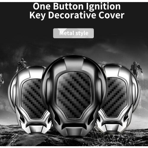 One Button Ignition Key Decorative Ring Cover Car Engine Start / Stop Button Easy To Install Corrosion-resistant Wear-resistant