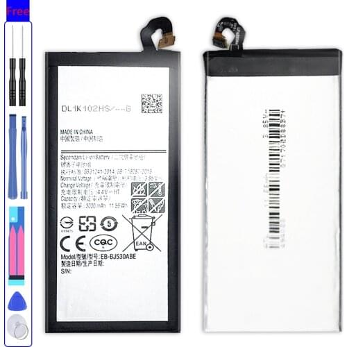 EB-BJ530ABE 3000mAh Mobile Phone Battery For Samsung Galaxy J5 2017 / J5 Pro J530 J530F J530DS SM-J530K J530L J530S J530Y