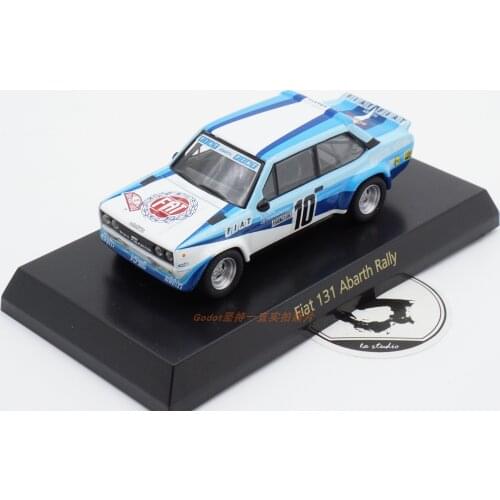 Kyosho 1/64 Fiat 131 Rally Diecast Collection of Simulation Alloy Car Model Children Toys