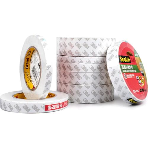 Tape 3M Scotch Strong Adhesive Powerful Double-Sided Tape White High Efficiency Mounting Tape Office School Supplies 320C
