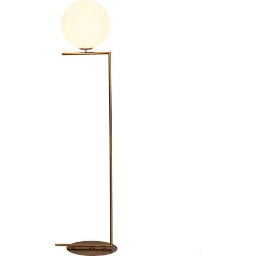 Top Selling Portable Hotel Office Contemporari Chinese Antique Copper Decoration Glass Floor Standing Lamp For Living Room