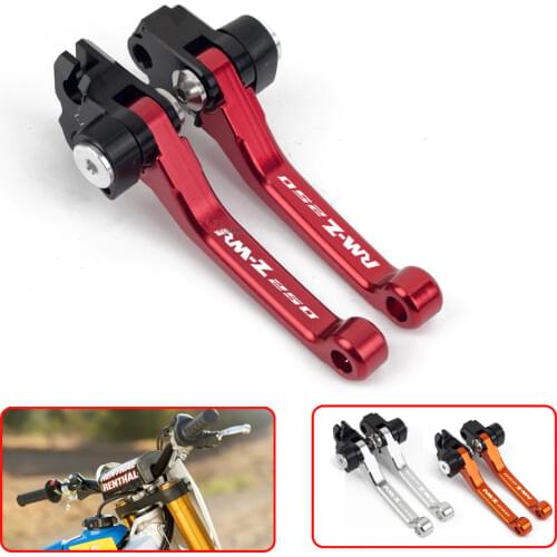 Motorcycle CNC Pivot Brake Clutch Lever Dirt Bike Motocross handlebar Levers For Suzuki RMZ250 RM-Z RMZ 250 2007 2008-2018 2019