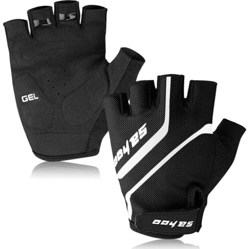 MTB Sport Bike Half Finger Cycling Gloves Anti-skid Short Finger Gloves Weight Lifting Gloves Summer Outdoor Breathable Gloves