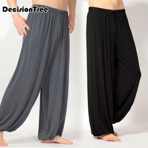2021 men thai harem trousers high waist yoga pants kung fu pants tai chi pants sweatpants trainning pants nepal style gym wear
