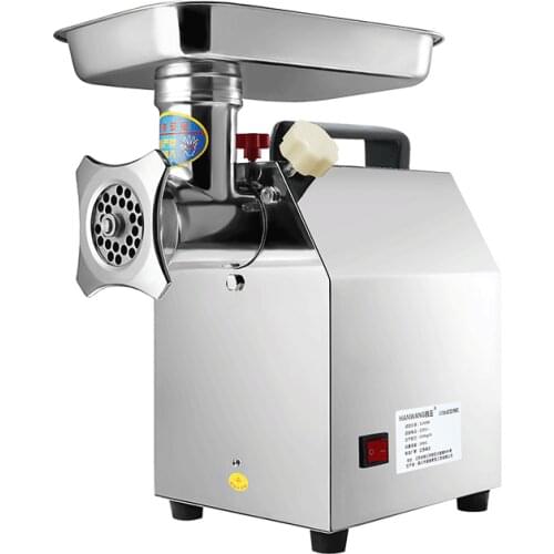 1100W electric meat grinder, commercial hotel kitchen meat cutter, meat mincer, household sausage meat grinder, slicer