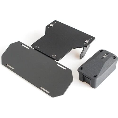 KYX Racing Carbon Fibre Modified Forward Battery Tray Set DIY Upgrades for RC Crawler Car Axial SCX10 90046 90047