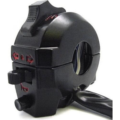 Newest 1 Piece Handlebar Left 7/8" Motorcycle Dirt Bike ATV Turn Signal Horn Light Low High Beam Left Switch Drop Shipping