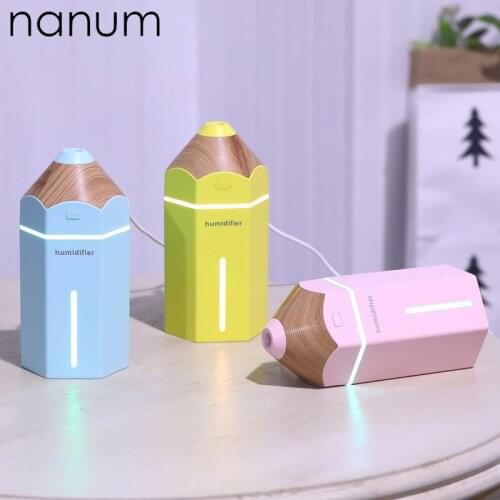 New Pencil Humidifier Ultrasonic Mini USB Fogger LED Purifier Aromatherapy Essential Oil Diffuser Car Air Freshener