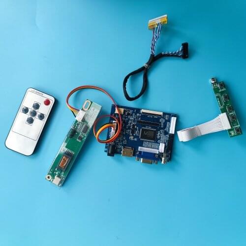 2AV display panel Work For Controller Board kit B133EW01/QD15XL06/M170ETN01/G190ETN01 HDMI-compatible VGA LCD Screen remote