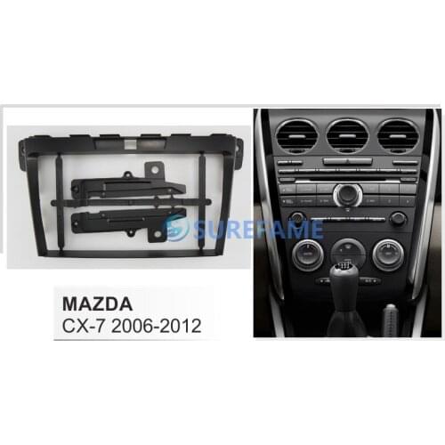 9 inch Car Fascia Radio Panel for 2006-2012 MAZDA CX7 CX-7 Dash Kit Install Facia Console Bezel 9inch Plate Cover Adapter Trim