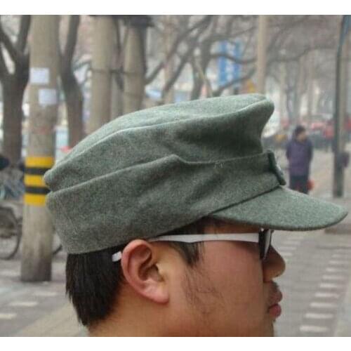 WWII German M43 Wool Field Cap WH EM Officers IN Size Reproduction Military WW2