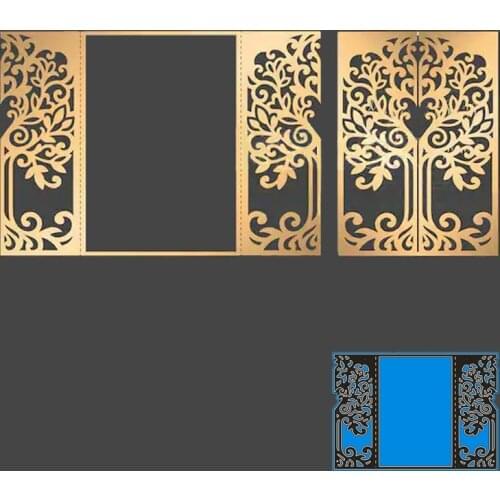 Hollow Lace Tree Card Cover Metal Cutting Dies Decorative DIY Scrapbooking Steel Craft Embossing Paper Cards Album Stencils Dies