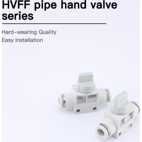 HVFF hand valve white pneumatic joint hand valve joint pneumatic quick joint air pipe hose hand valve hand valve 4 6 8 10 12