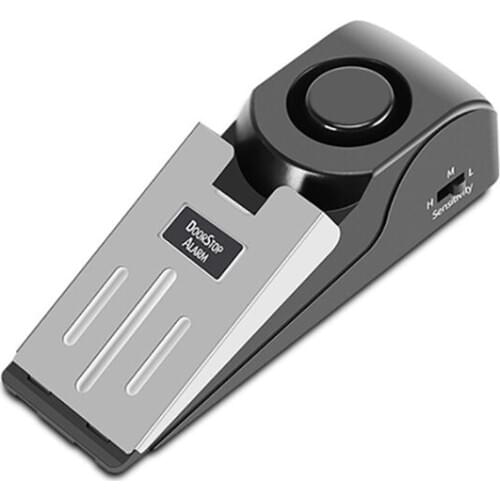 Door Stopper Security Alarm, Portable 120db Loud Entrance Alert Door Stop Alarm, Adjustable Sensitivity for Travel Home