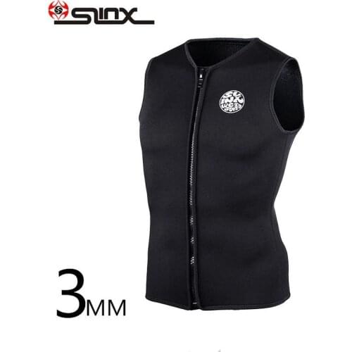 SLINX Unisex 3MM Sleeveless Warm Wetsuit Swimwear Vest For Men and Women Kitesurfing Suit Diving