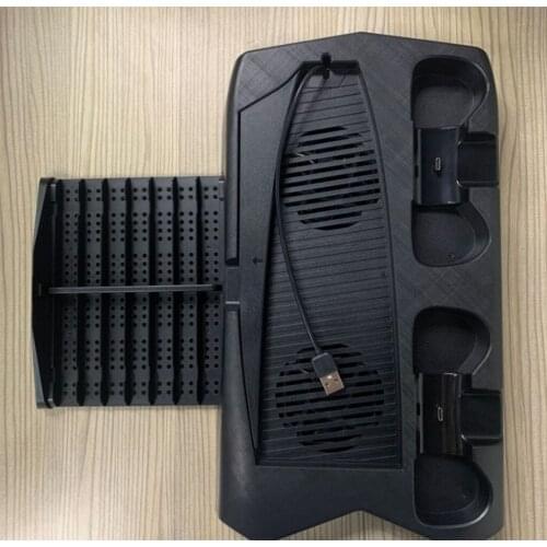 Vertical Stand +Cooling Fan Game Rack Storage for PS5 Playstation5 DE/UHD