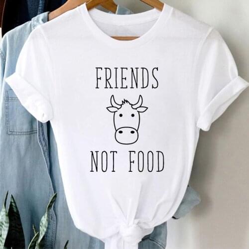 Women Clothing 2021 Harajuku Cow graphic tshirt women O-neck Short Sleeve tee shirt femme Summer Female T-shirt Plus Size 3XL