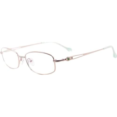 Medium Metal Women Spectacles Full Rim Colourful Glasses Frame For Multifocal Prescription Lenses