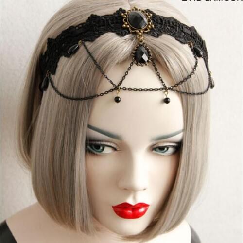 New arrival womens Gothic style Pendant hairbands party wedding girls headband hair accessories
