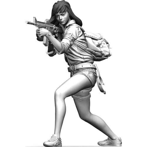 1/24 Resin Model Figure GK,Unassembled and unpainted kit