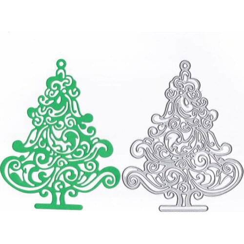 1pcs Christmas Trees Metal Cutting Dies Xmas Stencil for Scrapbooking Die Cuts Stamping Cutting Embossing Template Craft Dies