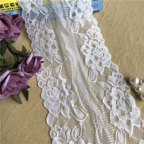 15cm White New Warehouse African Fashion Lace Accessories Ribbon for DIY Sewing Underwear Decoration Spandex Fabric E1822