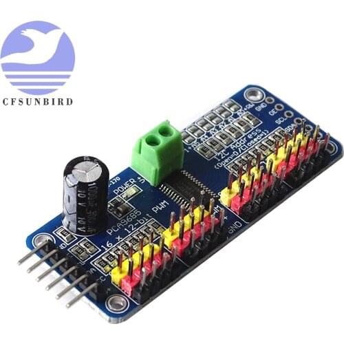 16 Channel 12-bit PWM/Servo Driver-I2C interface PCA9685 module Raspberry pi shield module servo shield