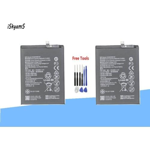 2x 3650mAh HB386589ECW Battery For P10 Plus VKY-AL00 Nova 3 4 Honor 8X V10 VKY-AL00 Mate 20 Lite PAR-LX1 L11 L21 LX9 L29 +Tool