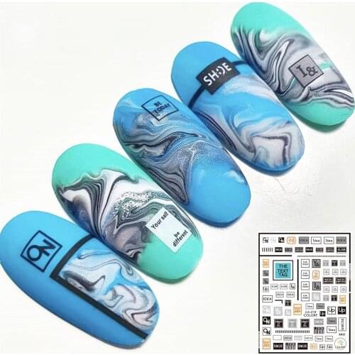 3D NAIL ART STICKER CA-17-18 3d nail art stickers decal template diy nail tool decorations
