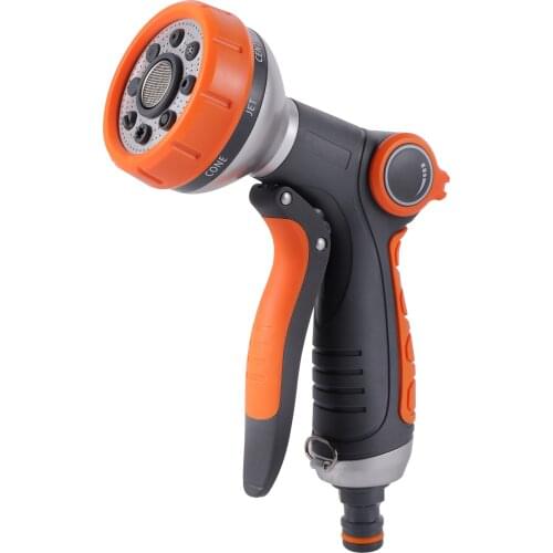 Garden Irrigation 8-Function Water Gun Household Car Washing Yard Lawn Watering Spray Gun House Cleaning Pet Shower Water Gun