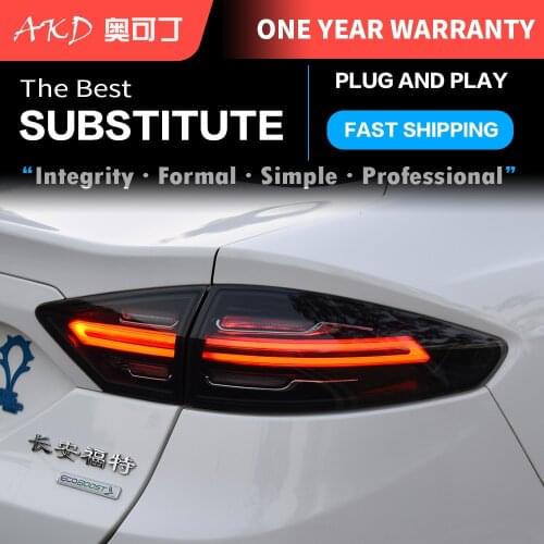 AKD tuning cars Tail lights For Ford Mondeo 2013-2016 Fusion Porsche Design Taillights LED DRL Running lights Fog lights