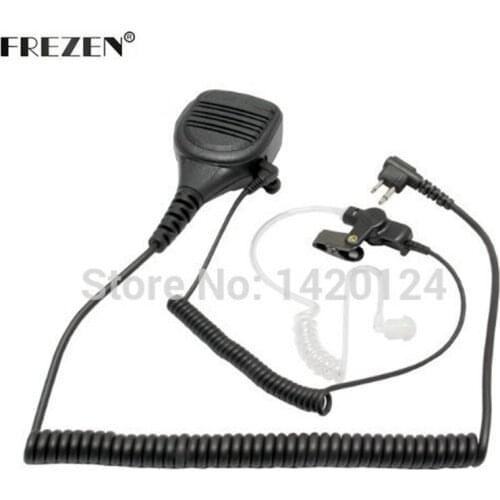 Speaker Mic Microphone For Motorola Walkie Talkie Radios GP300 CP200 XLS PR400 EP450 GTX P1225 P110 with Coil Cord Surveillance