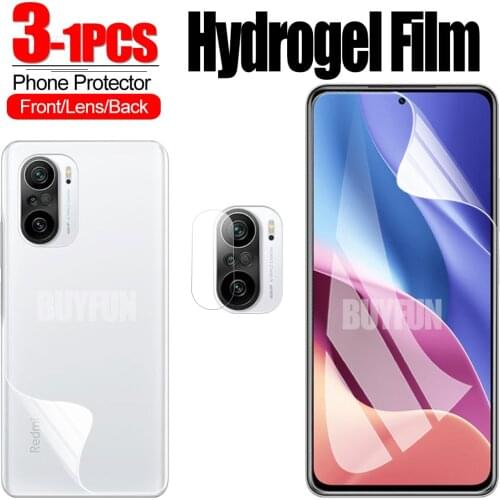 1-3PCS Hydrogel Film For Xiaomi Redmi K40 Screen Protector Camera Protective Film For redmi k40 pro plus pro+ screen Lens film