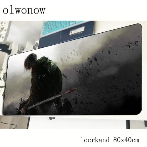Attack on titan mousepad gamer big 800x400x2mm gaming mouse pad Halloween Gift notebook pc accessories padmouse ergonomic mat