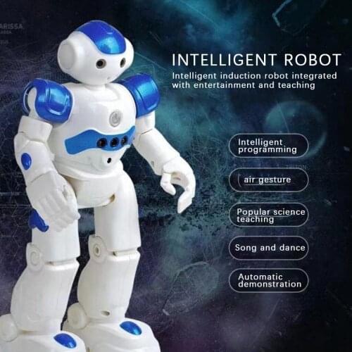 Intelligent Early Education Remote Control Robot Puzzle Boy Childrens Toy Gesture Induction USB Charging