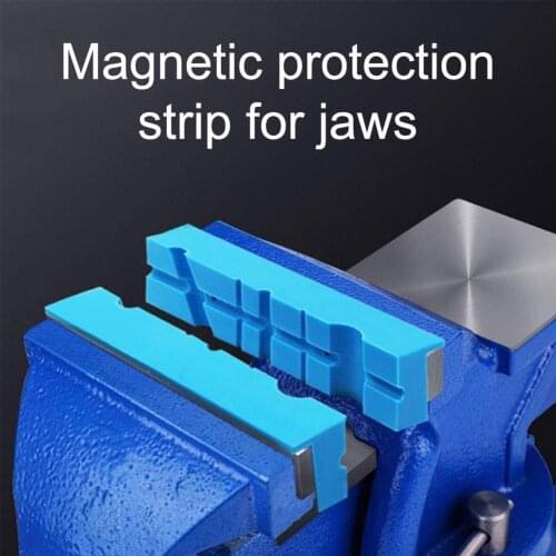 Magnetic Protection Strip Vise Jaw Pads Vise Protective Jaws Face Pads Soft Rubber Protector Accessories Operation Simple